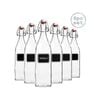 Lavagna Glass Bottle Set with Chalkboard Label - 1L - 6pc