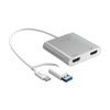 J5create Usb-c & Usb-a To Dual Hdmi Multi-monitor Display Extender Adapter