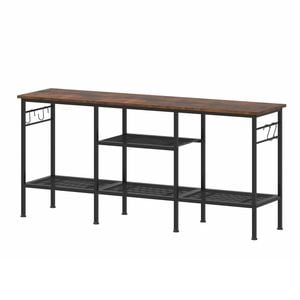Ufurniture 120cm TV unit Cabinet Entertainment Center TV Stand Media Console Table with Open Shelf Walnut