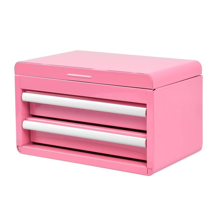 Craftright Pink 2 Drawer Mini Tool Chest