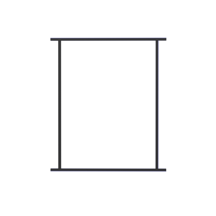 Rapid 1040 x 1200mm Black Perforated Mesh Frame Kit