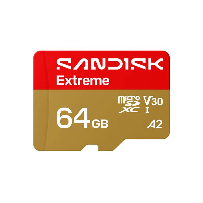SanDisk 64GB Extreme microSDHC UHS-I Memory Card - Up to 160MB/s, C10, U3, V30, 4K, A1, Micro SD
