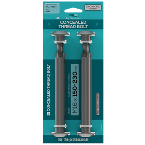 VUEPRO M16 150-230mm Concealed Thread Bolt - 2 Pack