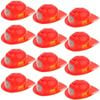 12x KIDS FIREMAN HAT Firemans Helmet Costume Dress Up Party Red Plastic Halloween Cap