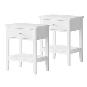 ALFORDSON 2x Bedside Tables Hamptons