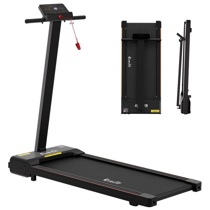 Everfit Walking Pad Treadmill 2 In 1 Foldable For Home Gym 40cm Wide Belt 12 Programs With App