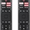 TAVICE 2 PACK ERF3I69H Remote Control for HISENSE TV 50RG 55RG 65RG RG SERIES ERF3169H