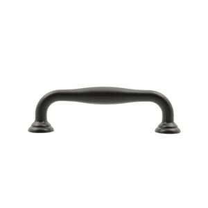 Lane 96mm Black Hampton Handle - 4 Pack - Matte Black