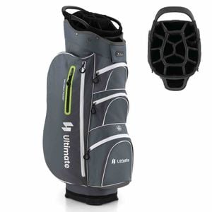 Costway Golf Cart Bag Club Stand Bag Grey
