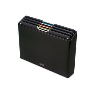 Joseph Joseph Folio Steel 4 Piece Chopping Board Set - Carbon Black