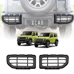 Tail Light Trim for Suzuki Jimny 2018-Onwards Matt Black Rear Lamp Taillight Frame Cover Set of 2