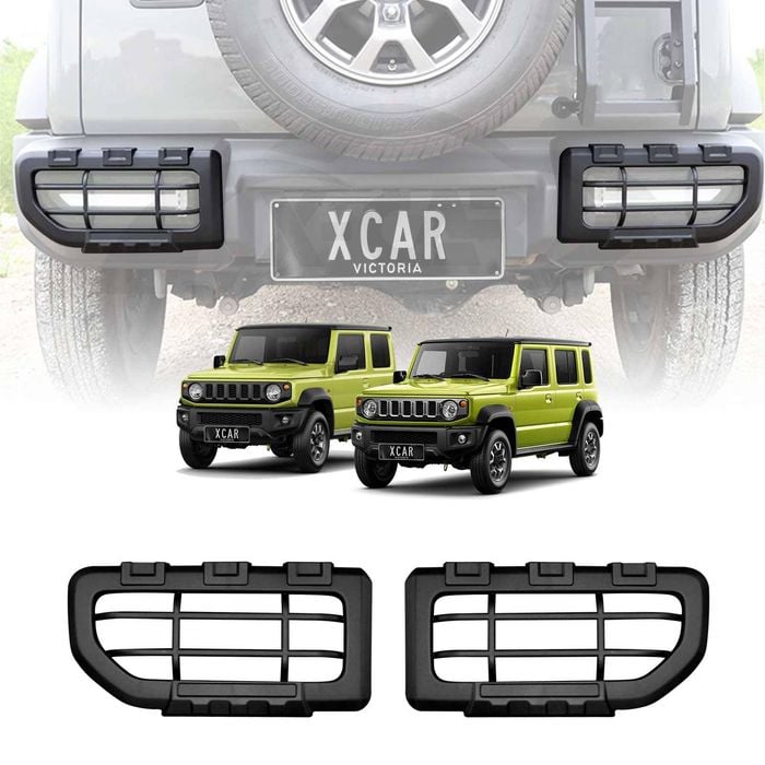Tail Light Trim for Suzuki Jimny 2018-Onwards Matt Black Rear Lamp Taillight Frame Cover Set of 2