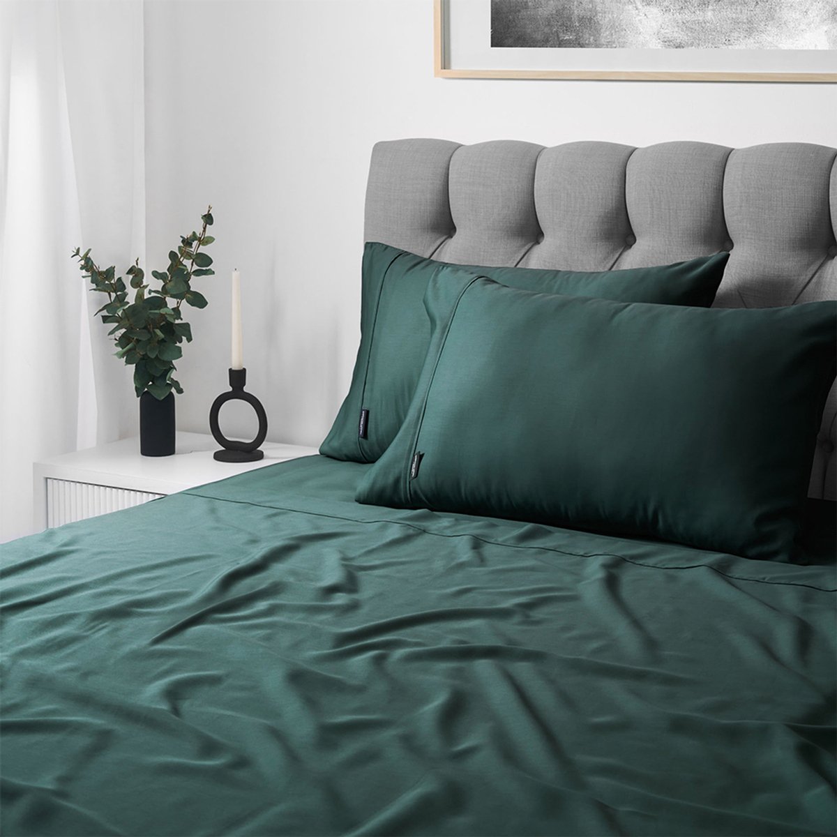 Sheraton Single 1000 TC Cotton Rich Bed Sheet Set Teal - Bunnings Australia
