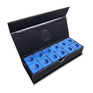 ATS Premium Billiard Chalk (12 Pack) - Cube Blue