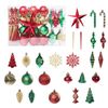 Catzon 88 Pcs Christmas Balls Ornaments with Hang Rope-Red