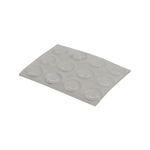 Surface Gard 10mm Clear Round Rubber Bumper - 12 Pack