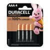 Duracell Coppertop Alkaline AAA Battery - 4 Pack