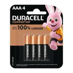 Duracell Coppertop Alkaline AAA Battery - 4 Pack