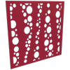 ProtectorAl 300 - 1200 x 300 - 1200mm Dark Red / Gloss White Bubbles Unframed Composite Deco Panel