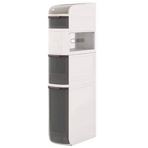 Costway 5-tier Narrow Kitchen Storage Cabinet Movable Storage Trolley Cart