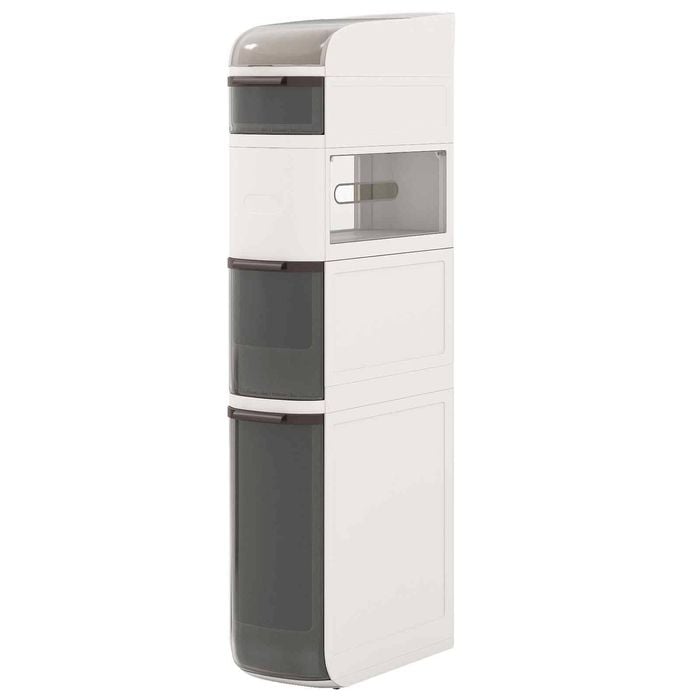 Costway 5-tier Narrow Kitchen Storage Cabinet Movable Storage Trolley Cart