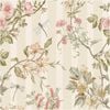 Floral Stripes Cream Coral, Wallpaper 10.05m x 53cm Wallpaper Boutique