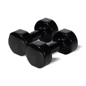 2pk Vinyl Dipped Weighted Dumbbell 6kg Home Gym Workout Set