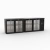 Thermaster Four Door Drink Cooler  - Commercial Bar Fridges (bc4100g)