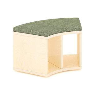 Jooyes Puzzle Series Kids Arc Book Storage Bench with Cushion