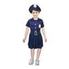 Girls Police Cop Costume Officer Book Week Cop Costume Halloween Party 6-9 Years Old