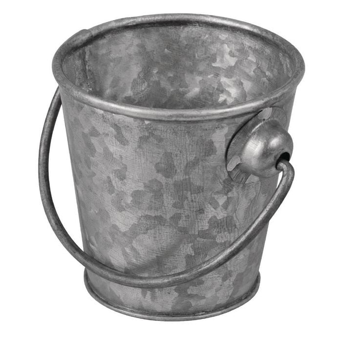 Moda Cutlery Bucket Brooklyn Mini Galvanised 110mm Tableware Display Organiser