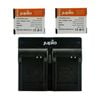 Jupio 2x Batteries 1150mAh & USB Dual Charger Kit For Panasonic DMW-BCM13E