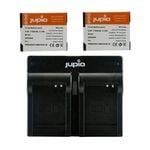 Jupio 2x Batteries 1150mAh & USB Dual Charger Kit For Panasonic DMW-BCM13E