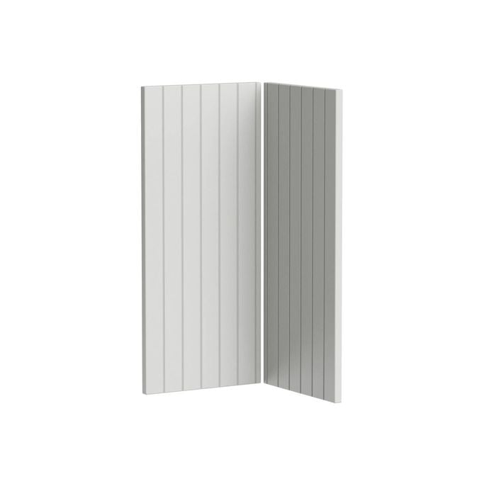 Kaboodle Sesame Salt V-Groove Corner Base Cabinet Doors - 2 Pack