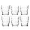 6pc Artcraft Eve Modern Design Tumbler Drinking Glass Gift Boxed 340ml Clear