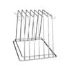 Trenton 6 Slot Chrome Plated Cutting Board Rack With Hooks