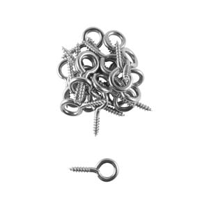 Everhang 30mm Zinc Plated Screw Eyes - 25 Pack