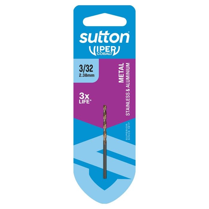 Sutton Tools 3/32" Viper Cobalt Jobber Drill Bit