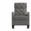 Sisco Velvet Rocker Chair - Grey