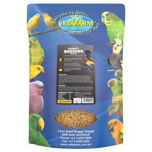Vetafarm Parrot Breeder Pellets Complete Diet for Breeding Parrots 2kg
