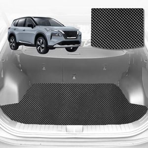 6D Diamond Car Boot Mat for Nissan X-TRAIL (T32) 2014-2022-Cargo Mat-Black-Outback GT