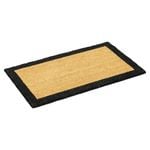 Axton 60 x 40cm Black PVC Border Coir Mat