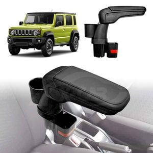 Central Armrest Storage Box with Cup Holder for Suzuki Jimny XL 5-Door 2023-Onwards Arm Rest