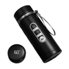 1L Thermos Bottle with LED Temperature Display Black