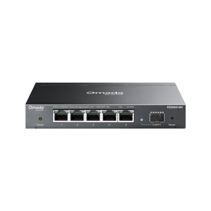 TP-Link Omada ES206X 5-Port 2.5G Easy Managed Switch With 1× 10G SFP+ Slot