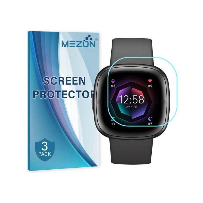 Pack MEZON Fitbit Sense Ultra Clear TPU Film Screen Protectors