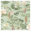 Water Lily Green Wallpaper 53cm x 10.05m