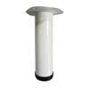 Adoored 60 x 230mm White Round Metal Furniture Leg