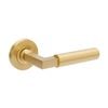 Zanda Satin Brass Zurich Fluted Privacy Set