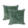2pc Cloud Linen Sophie Cotton Velvet/poly 50cm Cushion Square Pillow Juniper